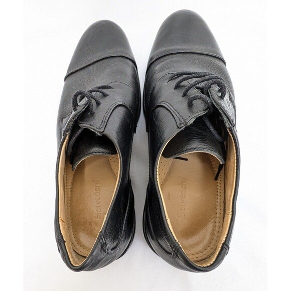Studio Belvedere Shoes Mens Duke Dress Oxford Black Leather Lace Up 11.5D - Picture 7 of 10